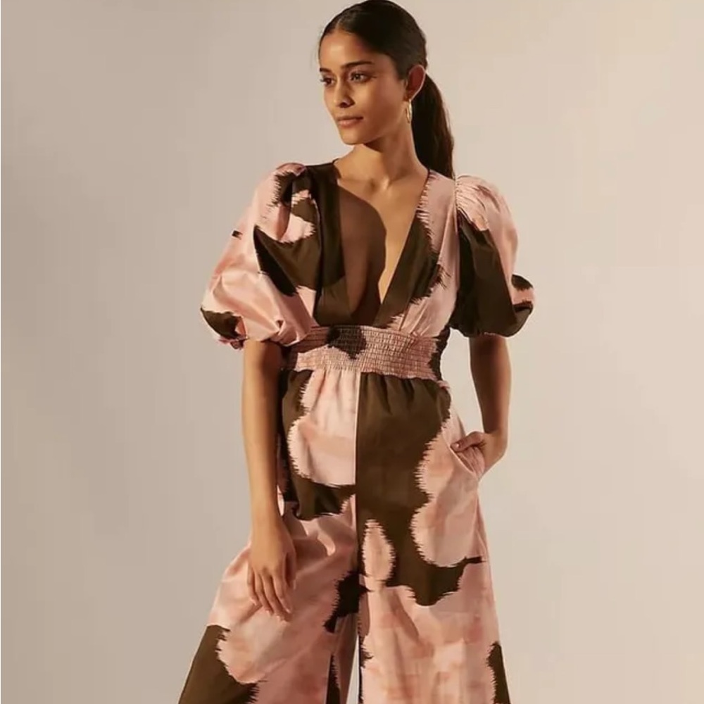 New Anthropologie Hutch V-Neck Jumpsuit Size M